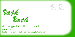 vajk rath business card